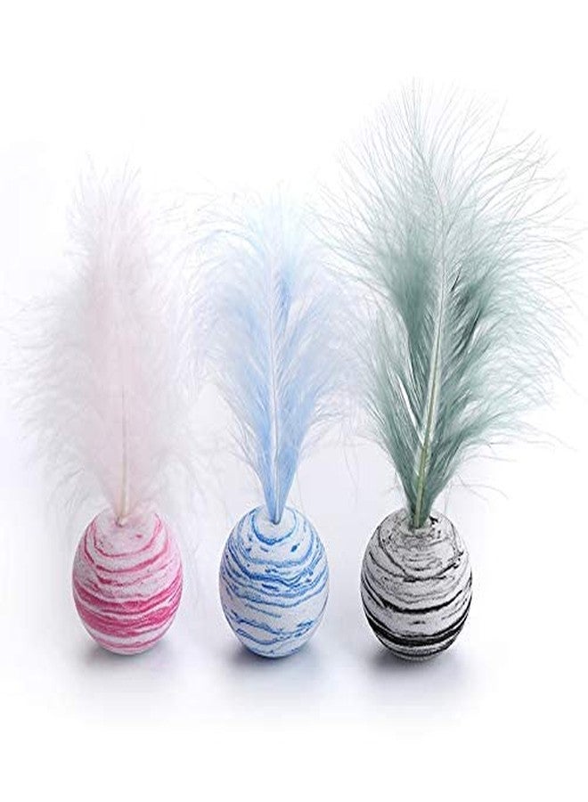 KUTKUTCat Toys Interactive Kitten | Training Balls Bite Resistant Cat Toys Interactive | Cat Toy Ball Scratch | Ball Cat Lattu Toy (Pink) - Image 4